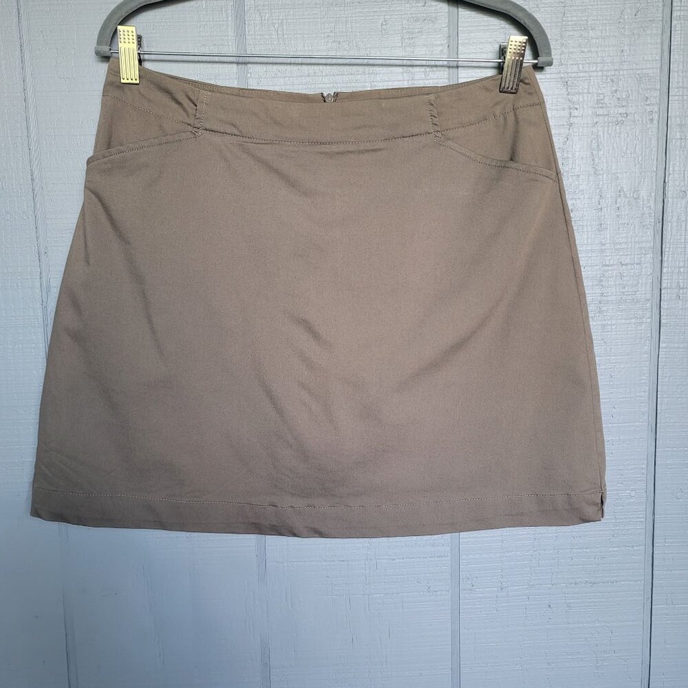 Nike Women's Khaki Brown Golf Skort